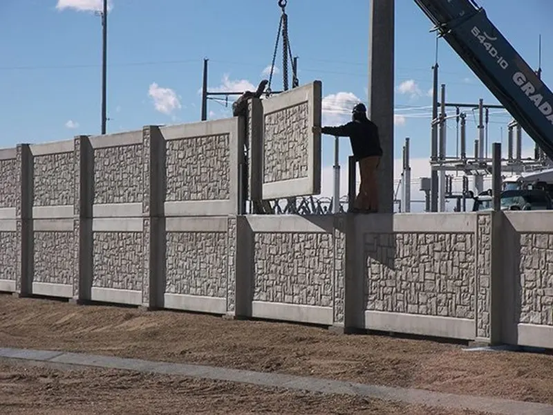 دیوار بتنی کارخانه عایق صدا و نویز